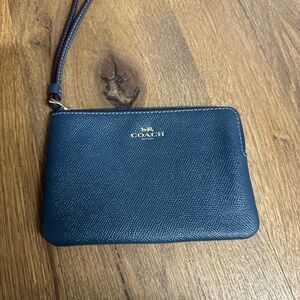 Coach Blue Wristlet